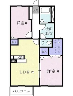 メゾンド・エスポワール壱番館【1階】の間取り