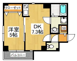 金太郎ヒルズ340【5階】の間取り