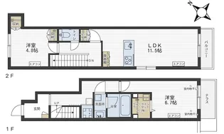 Mimosa Houseの間取り