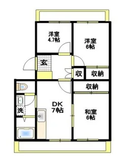 ピースフル18【2階】の間取り