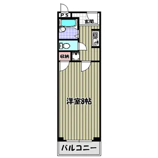 1Kの間取り画像