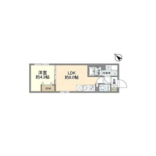 ウェルスクエア武蔵小山II【3階】の間取り