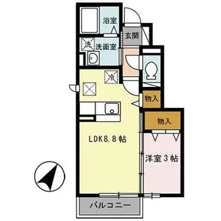 アグロス【1階】の間取り