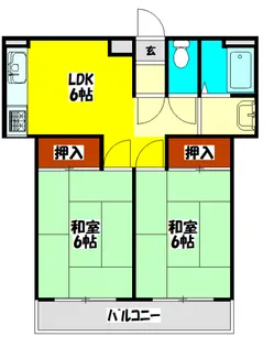デラックスハイツジョイ【2階】の間取り