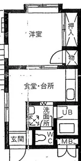 メゾン輝水【1階】の間取り