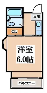 1Kの間取り画像