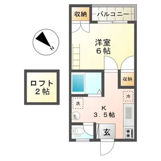 NEXTDOORII【2階】の間取り
