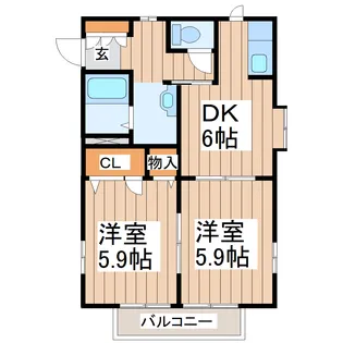 ウェーヴ【2階】の間取り