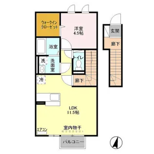 ブラオベルク【2階】の間取り