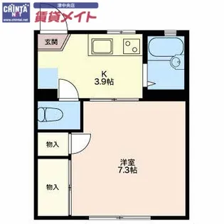 グリーンヴィラ平野 B【1階】の間取り