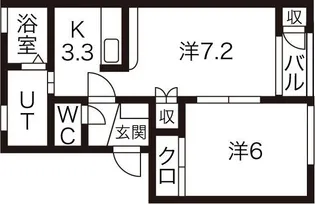 エクセルシア【2階】の間取り