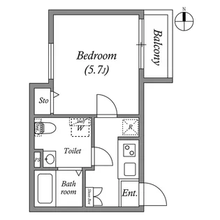 エクセラン綾瀬【2階】の間取り