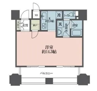 東京都新宿区新宿1【マンション】の間取り