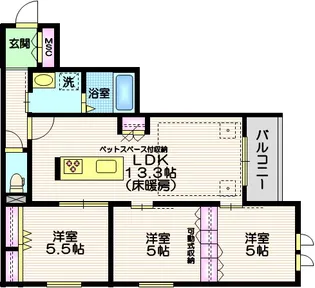 東京都大田区西蒲田4【マンション】の間取り