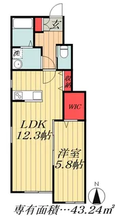 千葉県市川市宮久保3【アパート】の間取り