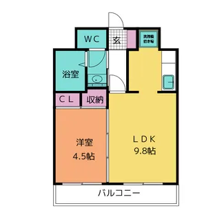 フォルス八幡【2階】の間取り