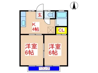 2Kの間取り画像