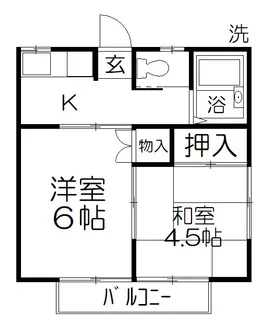 カナディアンハイツヤマサキ【2階】の間取り