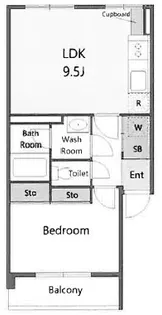 ときわ台ローヤルコーポ【6階】の間取り