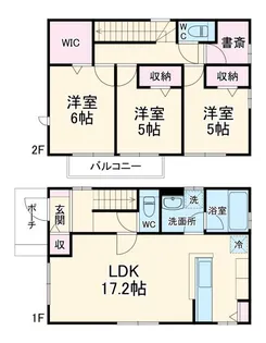 神奈川県横浜市保土ヶ谷区東川島町【一戸建】の間取り