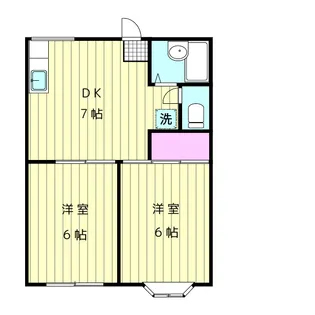 メゾン・アンネタージュ2【1階】の間取り