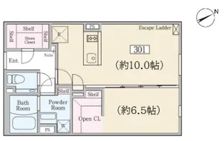 ReveResidence学芸大学【3階】の間取り