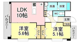 J-スクエア【2階】の間取り