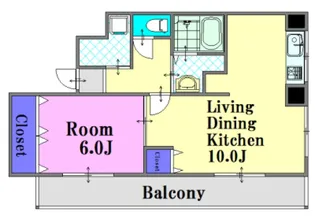 広島県広島市中区舟入川口町【マンション】の間取り