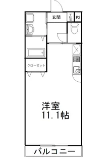 ボン・ヴィーブル【2階】の間取り