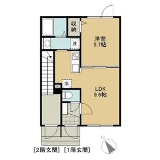 北海道札幌市西区八軒九条西2【アパート】の間取り