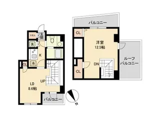 東京都北区中里1【マンション】の間取り