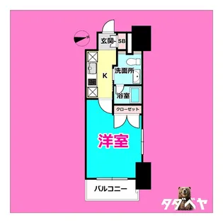 レジディア鶴舞【3階】の間取り