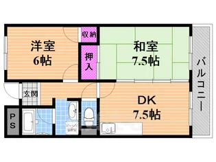 エスポワール【3階】の間取り