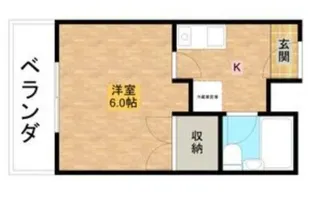 万葉ハイツ水無瀬 1F【1階】の間取り