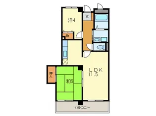 アムール魚住【2階】の間取り