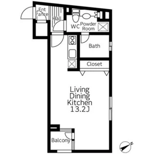 レジデンス広尾【2階】の間取り