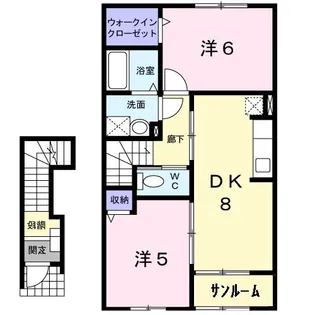 イタニティー【2階】の間取り