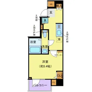 クレヴィスタ戸越公園【5階】の間取り