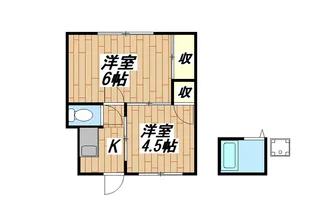 光月荘【2階】の間取り