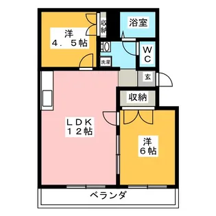 サンシティー高山 No.1【2階】の間取り