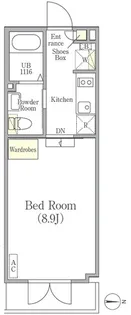 LAPiS南麻布【1階】の間取り