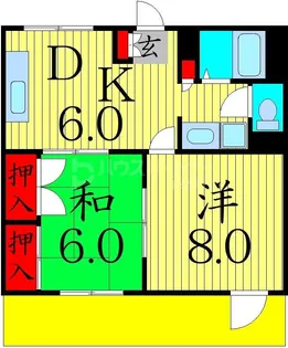 桜井マンション【1階】の間取り