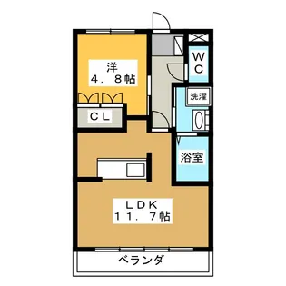 さくらパレスII【1階】の間取り