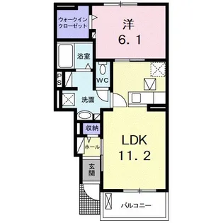 埼玉県所沢市大字久米【アパート】の間取り