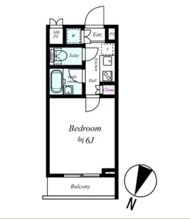 東京都新宿区新小川町【マンション】の間取り