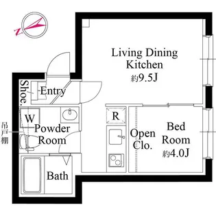 東京都大田区新蒲田2【マンション】の間取り