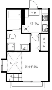 東京都世田谷区上祖師谷1【アパート】の間取り
