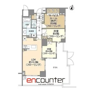 ブランズ東品川【1階】の間取り