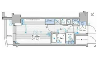 グランド・ガーラ新宿【4階】の間取り