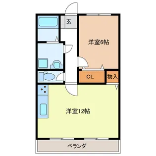 メゾンフィールドT【2階】の間取り